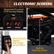 Barrington Billiards Urban Arcade Basketball Game with Electronic Scoring Black/White/Orange/Cement/Woodgrain