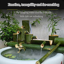 Water Features for The Garden Bird Bath Water Feature Pump Bamboo Fountain is Suitable for Decorating Fish Tanks,Stone Troughs,5(45Cm/17.7In)