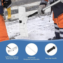 Snow Shovels 21Ft Aluminum Snow Roof Rake with 25 Inch Blade, Roof Snow Rake Removal Tool, Aluminum Adjustable Pole with Anti-Skid Handle for Removing Snow Leaves Debris