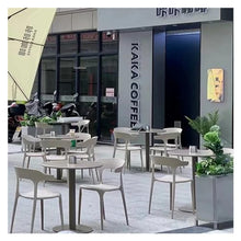GLigeT Balcony Table and Chair Set Leisure Garden Furniture Sets Outdoor Patio Balcony Table and Chair Waterproof Sunscreen Simple Plastic Chair Bistro Table Set (Color : 4 Chairs 1 Table-G)