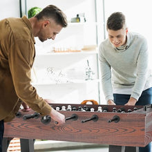 VEVOR Foosball Table 55-inch Standard Size Indoor Full Size Soccer with Foosball Table Set Walnut