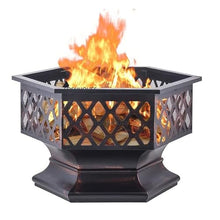 Fire Pit Home Fire Pits for Courtyard Garden Outdoor Leisure Heaters Stove Metal Wrought Iron Campfire Wood Family BBQ