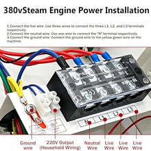 DHMYYXGS Stainless Steel Steam Shower Generator,3KW Home Steam Bath Spa Generator with Auto Water Inlet Drainage System, Waterproof Digital Controller,35-55℃ Temp for Bathroom Sauna Use 9kw