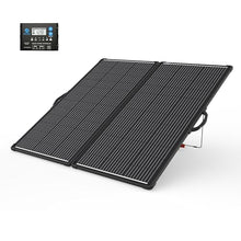 ACOPOWER 200W Portable Solar Panel Kit, Waterproof 20A Charge Controller for 12V Battery and Solar Generator for RV, Camper Trailer& Marine Black