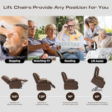 HTERWQEA Power Lift Recliner with Massage, Heat, USB & 2 Cup Holders