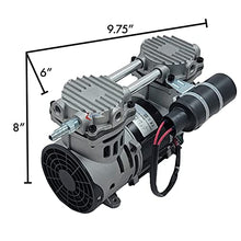 1/2 HP Pond Aerator System, 3 Acres, Two 10 In Diffusers, 200 Ft Tubing