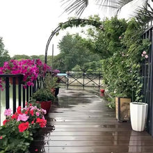 GAMAK Garden Arch Trellis Heavy Duty for Climbing Plants, Backdrop Arch Stand with Base, Garden Arbor for Various Climbing Plant Outdoor Garden Lawn Backyard (Color : Black, Size : 240 * 40 * 250cm)