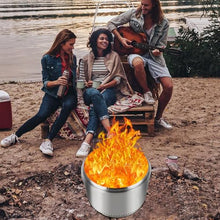 27 inch Smokeless Fire Pit Stove Bonfire, Wood Burning Fireplaces, Stainless Steel Portable Outdoor Firepit, for Outdoor Patio Camping