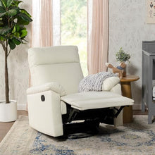 DaVinci Suzy Swivel Recliner Vanilla GREENGUARD Gold CertiPUR-US Certified