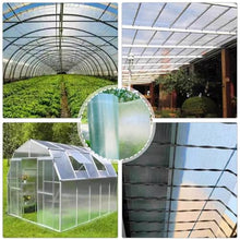 KOOEIN Polycarbonate Solid Sheet-Translucent Roof Panel,Greenhouse Sheets Cover,Cold Framing Cladding Panels,Rainproof/Uv-Protected/Insulation Plastic Roofing Panel,Impact Resistant,W×L-1.5x8m