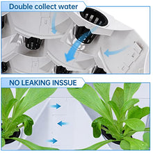 ZXMT Hydroponics Tower Growing System, DIY Hydroponics Farm Equipment Aeroponic for Indoor Herbs, Fruits and Vegetables with Hydrating Pump Timer Adapter