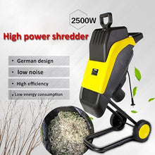 Tiuheyo Electric Garden Shredder 2500w,4500rpm Wood Chipper with Collection Bag and 10m Cord for Branches and Leaves