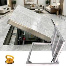 Weatherproof Access Hatch Door for Indoor/Outdoor, Strong Load-Bearing Crawl Space Doors for Yard/Garage, Steel Exterior Foundation Door