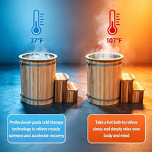 Outdoor Ice Bath Tub with WiFi Control, 1HP Ice Cold Plunge Therapy Chiller