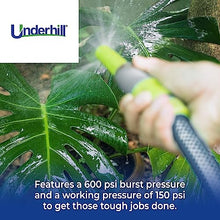 Underhill UltraMax Commercial Garden Water Hose 100 ft, Heavy-Duty, Flexible, Anti-Kink, Non-Conductive, 600 psi, H10-100C, 1 Inch x 100 ft, Clear