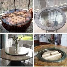 Tempered Glass Board, Transparent Flat Circular Sheet, Flat Tempered Glass Table Top, Long Lasting Clear Glass, Heat-Strengthened Glass, Transparent Round, for Use As A Tabletop, Baseboard ( Size : 90
