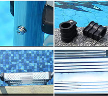 Staircase Handrails Swimming Pool Ladder with 2 Non-Slip Steps, Removable and Easy to Install Stainless Steel 2-Step Stainless Steel Pool Step Ladder with Easy, for In Ground Pools for Swimming Pool