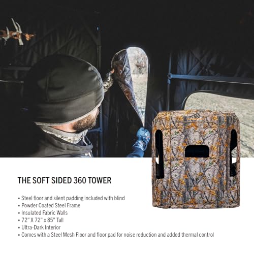MUDDY Soft Side 360 Heavy-Duty Powder Coated Steel Hunting Blind Multi