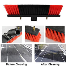 Spray Bar Kit Window Cleaning Brush, Outdoor Window Glass Solar Panel Cleaning,Extendable Cleaner for Greenhouse Roofs, Cleaning Photovoltaic and Solar Panels Firewolf, Head,35cmbr