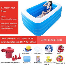 Rsmmpqa Bath Inflatable Swimming Pool Household Thickening Folding Adult Large Paddling Pool Family Insulation Bucket Pool Backyard Water Party