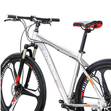 LZBIKE Aluminum Alloy Mountain Bike 21 Speed Shock Absorption Silver