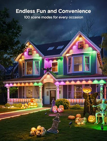 Govee Permanent Outdoor Lights 2, 150ft RGBIC Outdoor Lights with 100 Modes