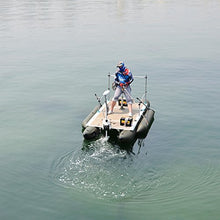 AQUOS 12V 55LBS 54inch Bow Mount Trolling Motor with Remote Control White