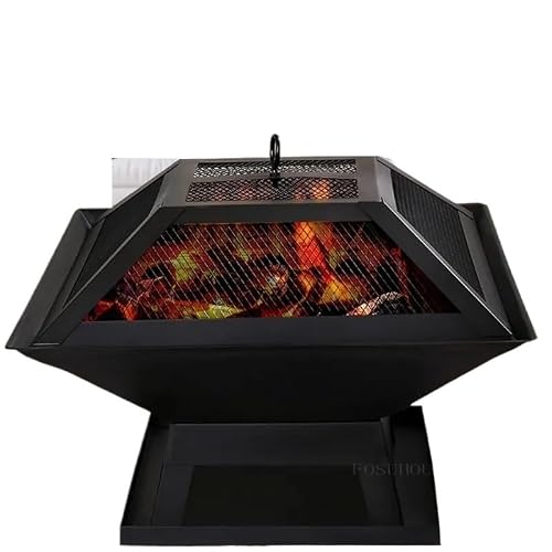 Fire Pit Outdoor Fire Pits Indoor Heating Brazier Courtyard Charcoal Stove Multifunction Winter BBQ Grill