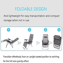 IIPOSAQQ Heavy Duty Zero Chairs Garden Outdoor Patio Sunloungers Folding Chairs Outdoor Camping Chair for Outdoors Camping Chair with Neck Cushion Support 200 Kg