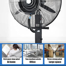 GFJYKDL Outdoor Misting Fan for Patio Cooling, 90° Oscillating Industrial Spray Fan, Adjustable 3 Speeds, 11 Gallon Standalone Tank, 26" Black Floor Fan,One Color-650mm/26in