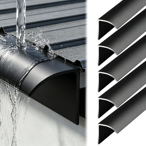 10 PCS Metal Eagle-beak Drip Edge for Roof, Sloped Design, No Water Pooling