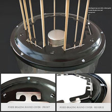 Hiedmeil 12 Strings Electric Smokeless Grill, Smokeless Vertical Grill, Easy Clean Small Oven, 360° Automatic Rotation, Built-in Oil Drain Pan, for Home, Outdoor Travel, Hiking, Camping Black