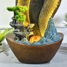 Outdoor Water Fountain Creative Rockery Water Curtain Wall, Floor Circulating Water Ornaments, Living Room Courtyard Fountain Landscape Outdoor Fountain (Size : M)