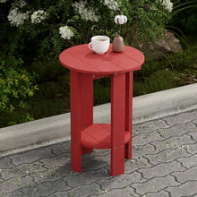 Wildridge Heritage Balcony Table, Cardinal Red - Outdoor Weather Resistant Recycled Plastic Furniture for Patio