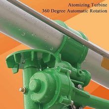 Adjustable Angle Impact Irrigation Sprinkler, Large-Area Irrigation Lawn Sprinkler Spray with 9 Nozzles, 360° Vortex Spray & 27-68m Range, Even Accurate Coverage Grass, for Landscaping