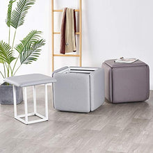 sdneNest Stackable Outdoor Party Ottoman Nizer Creative Waterproof Stool Set with 5 in 1 Seating Cube,6-45 * 45cm