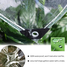 Transparent Tarpaulin Waterproof, Heavy Duty Protective Tarpaulin, 0.35mm Thick, Outdoor PVC Plastic Tarp Curtains, Gazebo Pergola Carport Side Panels, Clear Plant Covers,C-5×5m/16.4×16.4ft