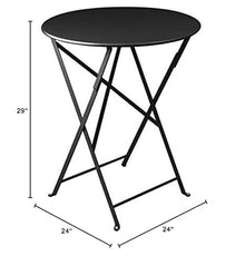 Fermob Bistro 24" Round Table - Liquorice