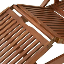Pemberly Row Wood Lounge Chair with Arms and Adjustable Leg Rest Set of 2 Natural