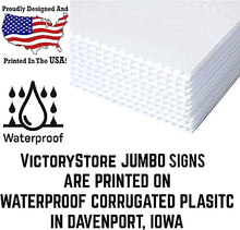 VictoryStore 23.5" Custom Round Yard Signs with Stakes, Full Color Two Sided Custom Photo and Text Yard Signs, Weatherproof 4mm Corrugated Plastic (1000-Pack)