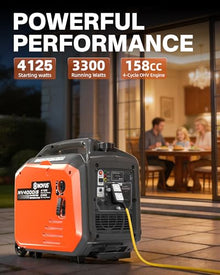 NOVUS 4125W Inverter Generator with Wheels, Portable Gas Powered Generator