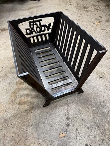 Fat Daddy Smokers Universal Charcoal Basket for Outdoor BBQ Smokers, Heavy-Duty 1/4" Steel, 11.5" x 9" x 15.25", 20 lbs