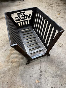 Fat Daddy Smokers Universal Charcoal Basket for Outdoor BBQ Smokers, Heavy-Duty 1/4" Steel, 11.5" x 9" x 15.25", 20 lbs