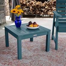 highwood AD-KITCHGW2-NBE Weatherly 2 Garden Chairs with 1 Square Side Table, 3-Piece Set, Nantucket Blue