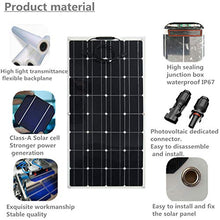 300W Solar Panel 18V Flexible Sunpower Solar Panel System Foldable Solar Cells for Home Outdoor RV Traveling Camping Hiking