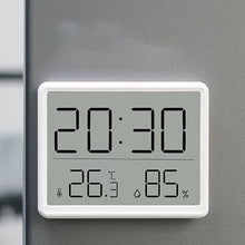 ASWRTYJO ABS Wall-Mounted Digital Clock Multifunctional Temperature Humidity Meter