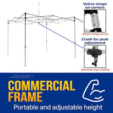 Dot4Dot Custom Canopy with Logo for 10x10 Pop Up Tent Heavy Duty