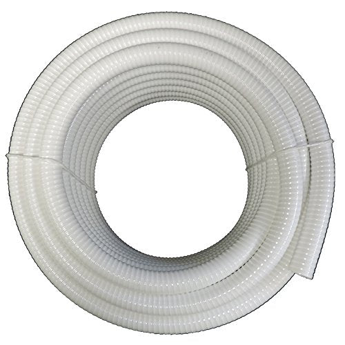 (2" Dia. x 100 ft) HydroMaxx® White Flexible PVC Pipe, Hose, Tubing for Pools, Spas and Water Gardens.