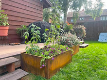 Extra Wide Corten Steel Planter Trough
