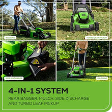 Greenworks 80V 21in Self-Propelled Lawn Mower, 4.0 Ah Battery and Charger